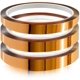 thumbnail image 1 of Cinta adhesiva de película de poliimida de 3 piezas, cinta resistente al calor, cinta Kapton, para impresora 3D, enmascaramiento, soldadura, aislamiento de placa de circuito 3 piezas × 20 mm × 33 m, 1 of 5