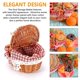 thumbnail image 4 of Hand Made Wicker Basket Wicker Camping Picnic Basket Shopping Storage Hamper And Handle Wooden Wick, 4 of 5