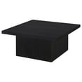 thumbnail image 4 of Coaster Devar Square Engineered Wood Cocktail Coffee Table in Black, 4 of 8
