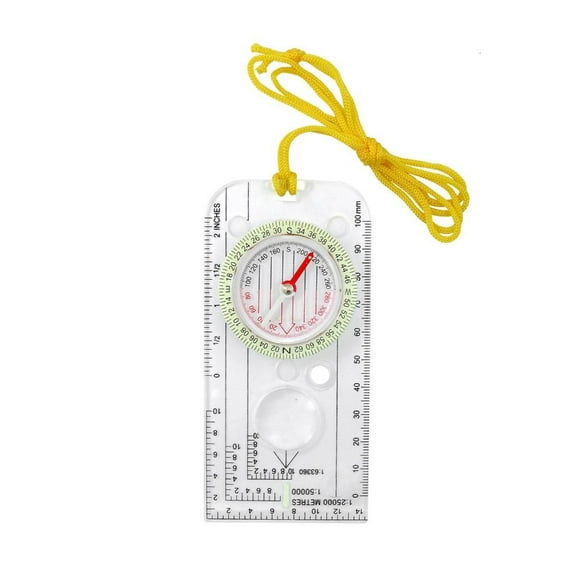 hejhncii Outdoor Orienteering Compasses Acrylic Compasses Map Ruler for Outdoor Activity