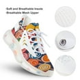 thumbnail image 3 of Candy Pattern Rainbow Lollipop Walking Shoes for Men Woman Lightweight Tennis Fashion Elastic Sports Shoes Cushion Basketball Shoes, 3 of 7