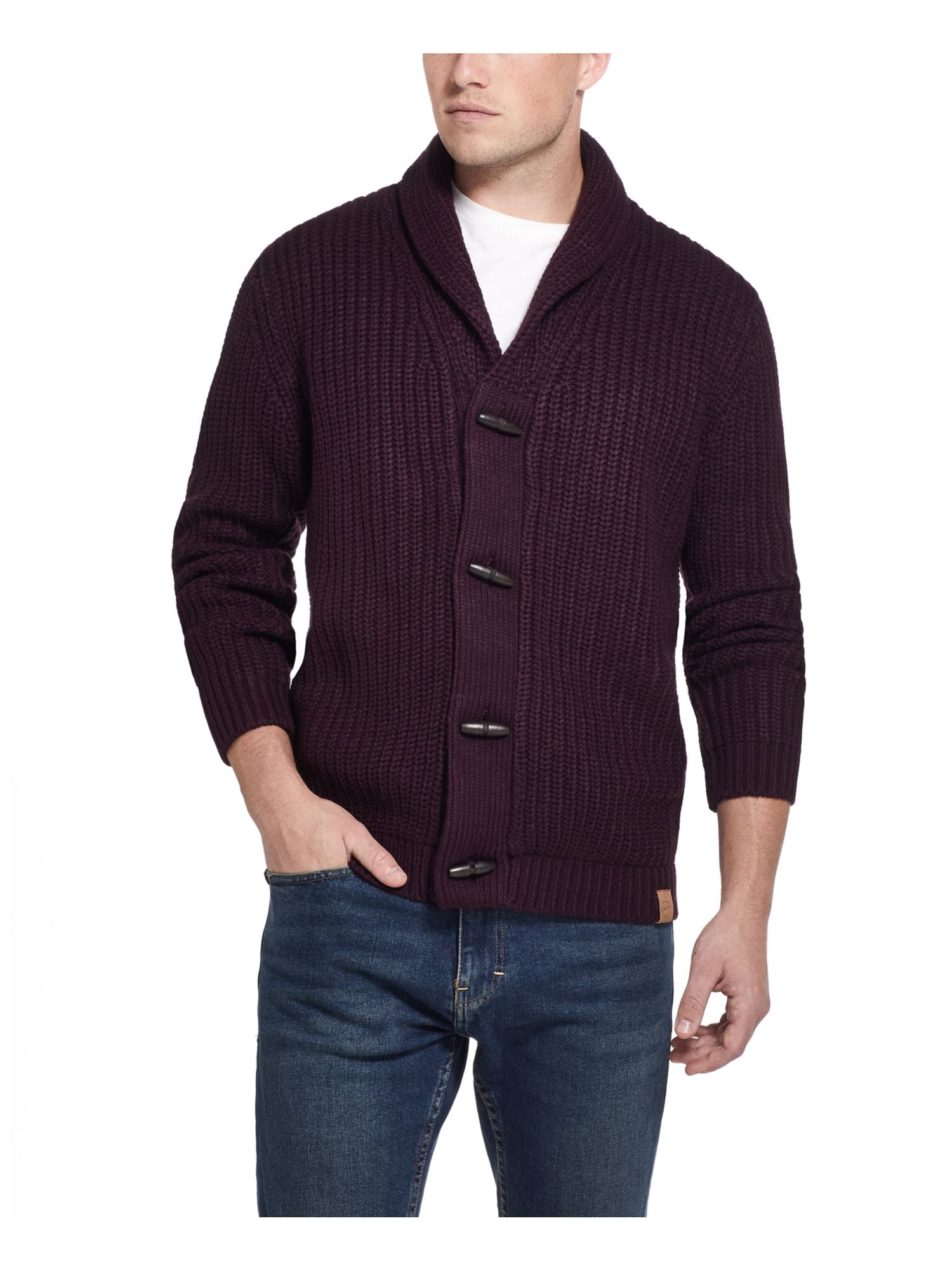 WEATHERPROOF VINTAGE Mens Burgundy Long 