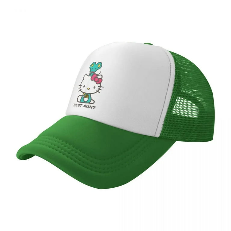 Hello Kitty Best Aunt Mesh Baseball Cap Unisex Sport Sun Hats Hats Breathable Snapback Caps Sports Cap Summer Trucker Hats Walmart