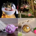 thumbnail image 5 of Bolas huecas de plástico transparente rellenables para hacer tú mismo, adornos colgantes para árbol de Navidad, regalos para fiestas en el hogar, caja de decoración, 5 of 5