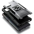 thumbnail image 3 of Nagebee Case for Motorola Moto G Stylus 2021 with Tempered Glass Screen Protector (Full Coverage), Full-Body Protective [Military-Grade] Magnetic Car Mount Ring Holder, Heavy-Duty Durable Case (Black), 3 of 7