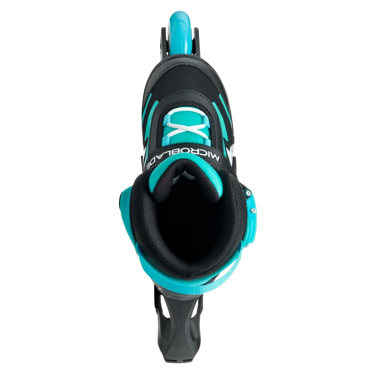ROLLERBLADE Kids' Microblade Skates, Color: Black/Light Blue, Size: 11J-1