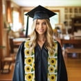 thumbnail image 6 of Fotbe Sunflowers Printed Class of 2024 Graduation Stole, 6 of 7