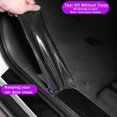 thumbnail image 4 of HSHDLDF Rear Bumper Protector Guard Scratch Cover Protector Paint Threshold Guard,Front Rear Door Entry Sill Guard Scuff Plate Car Door Entry Guards for Most Cars,2.7in9.8ft(7cm3m) Black, 4 of 7