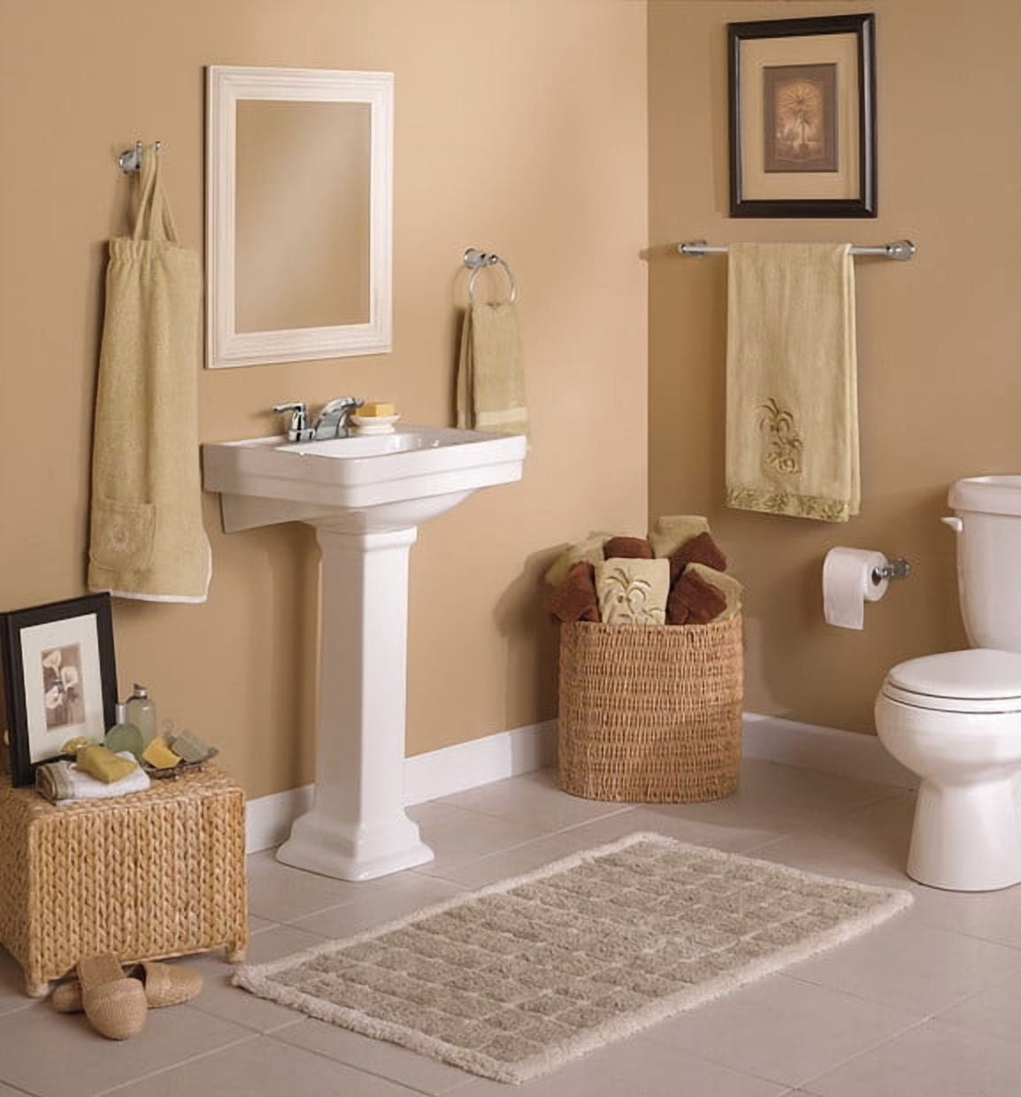 Moen 64922 Chateau Double Handle Centerset Low Arc Bathroom Faucet