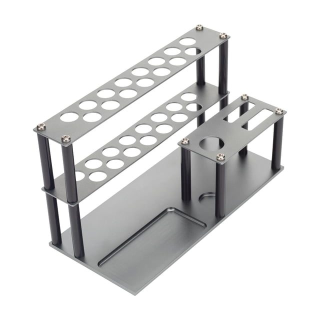 KLKCMS Screwdriver Organizer Rack Screw Driver Holder Stand Screw Tray Titanium
