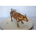 thumbnail image 6 of Nifao Wall Street Bull replica bronze statue – Home Decor Sculpture, 15"L x 7"W x 9"H, 6 of 12