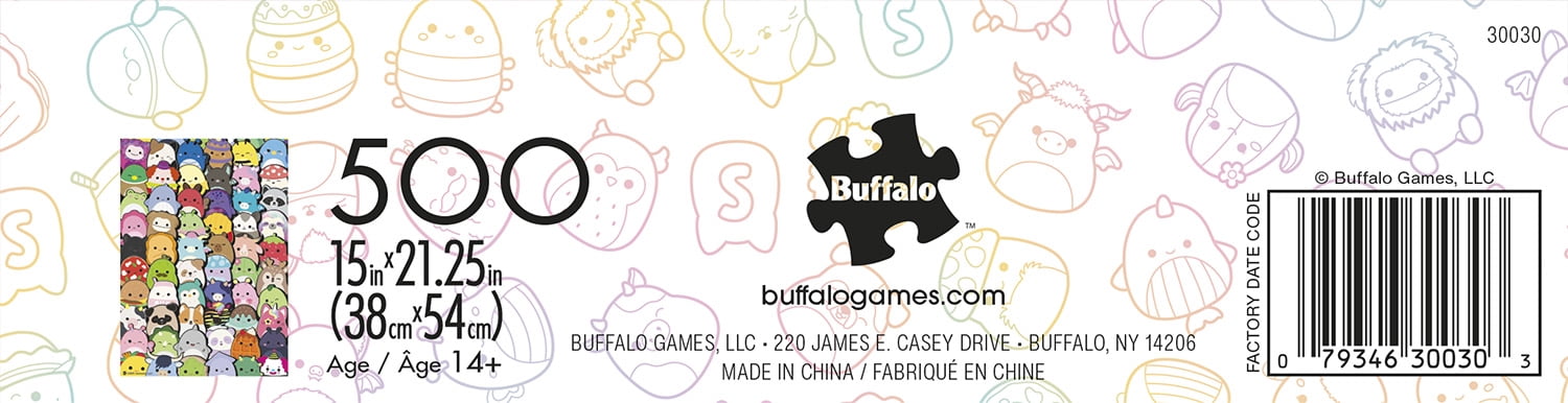 Buffalo Games Squishmallows Collagen Puzzle de 500 pièces imbriqué pour adultes de 14 à 99 ans