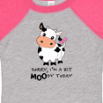 thumbnail image 4 of Inktastic Sorry, I'm a Bit Moody Today Cute Cow Pun Boys or Girls Baby Bodysuit, 4 of 5
