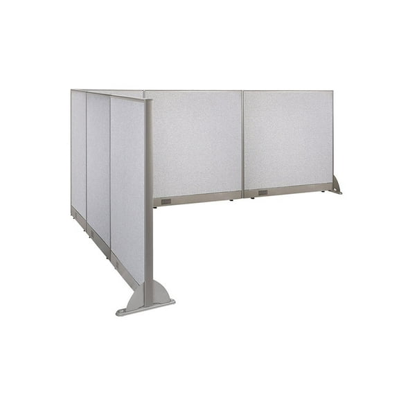 GOF L-shaped Freestanding Partition 114”D x 126”W x 48”H, Office Room Divider, Privacy Screen, Workstation Cubicle