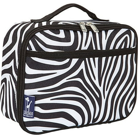 

Wildkin Zebra Black Animal Print Insulated Lunch Box for Boys and Girls