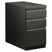 HON Flagship Mobile Box/Box/File Pedestal, Full Radius Pull, 28-7/8d, Charcoal
