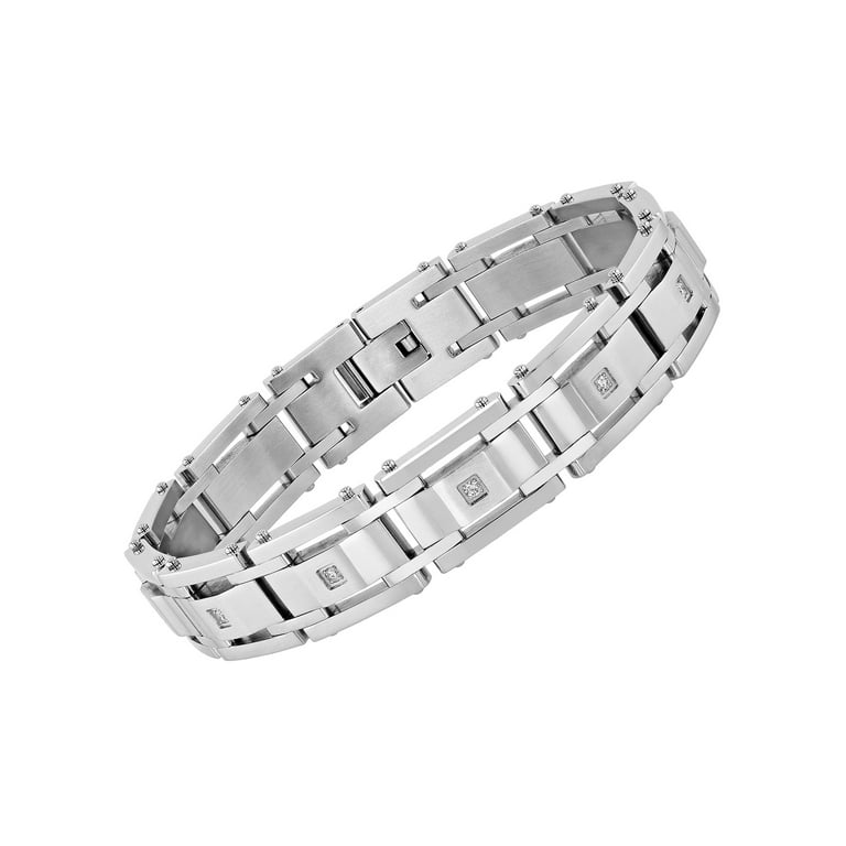 Lab grown on sale diamond bracelet mens