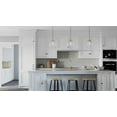 thumbnail image 4 of Atwell Collection 12-inch Matte Black and Clear Glass Globe Large Hanging Pendant Light, 4 of 6