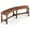 Rustic Brown, variant on Gymax Patio Curved Bench for 2-3 People Outdoor Loveseat for Backyard Garden Natural