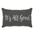 thumbnail image 2 of VHC Brands 9.5" x 14" Gray Cotton Shell Decorative Pillow, 2 of 3