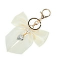 thumbnail image 5 of Unique Bargains 1 Pc Fashion Ribbon Bow Handbag Charm Bag Accessories Beige, 5 of 5