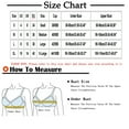 thumbnail image 2 of Spring Saving GaThRRgYP Womens Bra No Wire Plus Size,Women's Fashion Printed Non Steel Ring Bra with No Marks,Gathered Cups,Slip Light and Beautiful Back Underwear,Daily Bra, 2 of 4