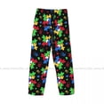 thumbnail image 6 of Mens Woman Casual Pajama Long Pant Loose Elastic Waistband Autism Awareness Colorful Puzzle Piece Cozy Sleepwear Home Lounge Pants, 6 of 7