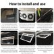 thumbnail image 4 of Muyoka Ventilador de ventilación de escape de circulación de coche, herramienta de refrigeración de vehículo, carga Dual USB Solar Muyoka Hogar, 4 of 7