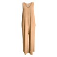 thumbnail image 2 of GILIGEGE Women's Summer Causal Jumpsuits Sleeveless Wide Leg Long Rompers V Neck Strap Loose Baggy Overalls Beach Jumpsuits with Pockets High Waisted Stylish Loose Jumpsuit Vest V Neck Wide Leg, 2 of 7