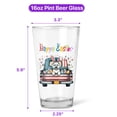 thumbnail image 5 of Happy Easter Maltese American Flag Truck Bunny Ears 16oz Pint Beer Glass Mug Maltese Dog Lover Gifts Idea Beer Glasses Cup - 03001, 5 of 5