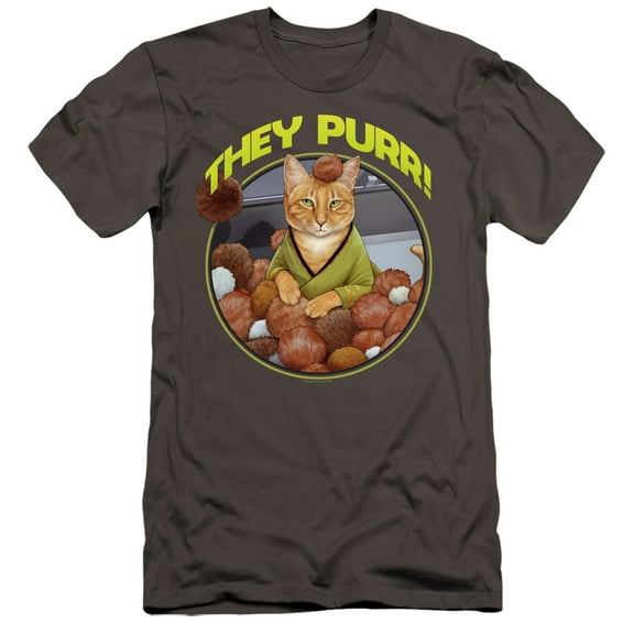Star Trek The Purr Hbo Adult 30/1 T-Shirt Charcoal