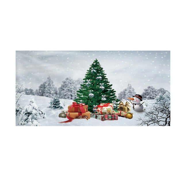 Under 10 Event & Party Christmas Outdoor Garage Door Tapestry Cloth Holiday Party Decoration Background Cloth Matching Hanging Cloth Multi Size