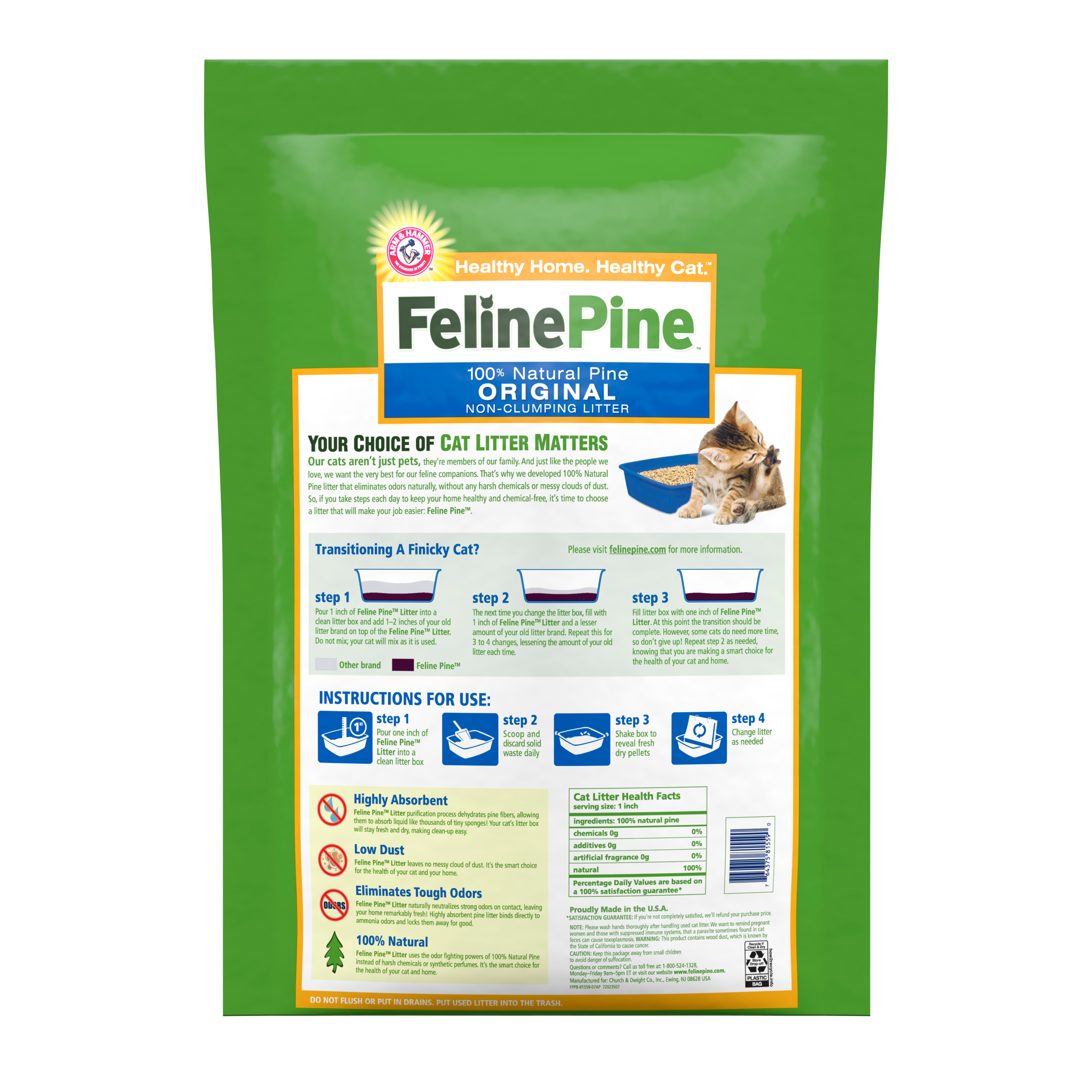 Feline Pine Original 100% Natural Cat Litter, 20 lb - image 3 of 10