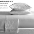 thumbnail image 3 of Kamas Silver King Sheets Set- 600 Thread Count 100% Egyptian Cotton - Sateen Weave for Soft and Silky Feel, Fits Mattress Upto 16'' Deep Pocket, 3 of 3
