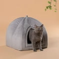 KASENTEX Cat Bed for Indoor Cats, 2in1 Cat House Pet Supplies for Large Cat or Small Dog