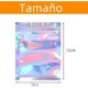 thumbnail image 2 of Bolsa Hermética Holográfica, 200 Piezas Resellables con Agujero para Colgar, Bolsas de Almacenamiento, Bolsas con Cierre Hermético, Bolsitas para Dulces para Aperitivos, 2 of 4