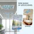 thumbnail image 4 of Blue Jellyfish Coastal Fluorescent Light Covers for Ceiling Lights 4x2 feet,1 Pack Magnetic Light Filters for Classroom,Summer Beach Nautical Starfish Coral Fluorescent Light Shade Panel for Office, 4 of 9