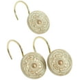 thumbnail image 2 of Carnation Home Fashions Crochet de Rideau de Douche en Résine Céramique de Style Provincial, Or Brossé, Ensemble de 12, 2 of 3