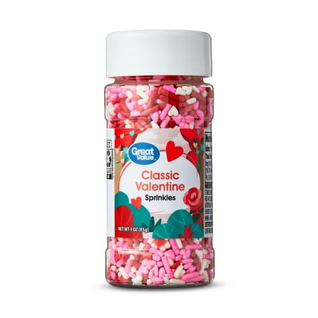 Great Value Valentine Classic Sprinkles 3oz