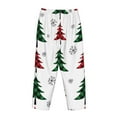 thumbnail image 5 of Naloa Buffalo Plaid Christmas Trees Print Women’s Ultra-Soft Comfy Pajama Lounge Pants with Pockets & Drawstring, 5 of 8