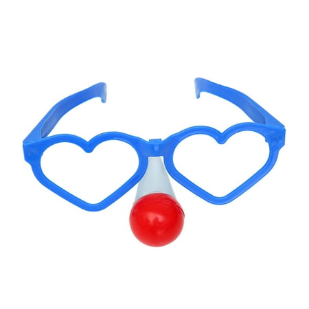 

2pcs Flashing Funny Heart Shaped Clown Glasses for Adult Festive Halloween Dress up Party Supplies Decoration (Random Orange and
