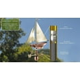 thumbnail image 2 of Good Directions Racing Sloop Weathervane, Pure Copper with Brass Sail - 24"L, 2 of 3
