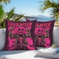 thumbnail image 5 of Outdoor Waterproof Pillow Covers Halloween Skull Pumpkin Ghost Face Decorative Throw Pillow Protectors,Abstract Rose Red and Black Pillowcase Cushion Cases for Patio Sofa Garden Couch,26x26in,2 Pack, 5 of 9