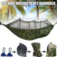 thumbnail image 2 of Portable Double Swing Hammock Nylon Bed With Mosquito Net For Campinghiking, 2 of 5