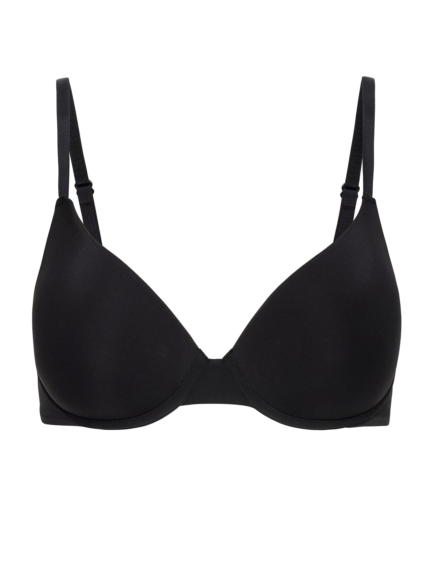 No Boundaries Cotton Blend Lightly Lined T-Shirt Bra, Women's 34A-40C