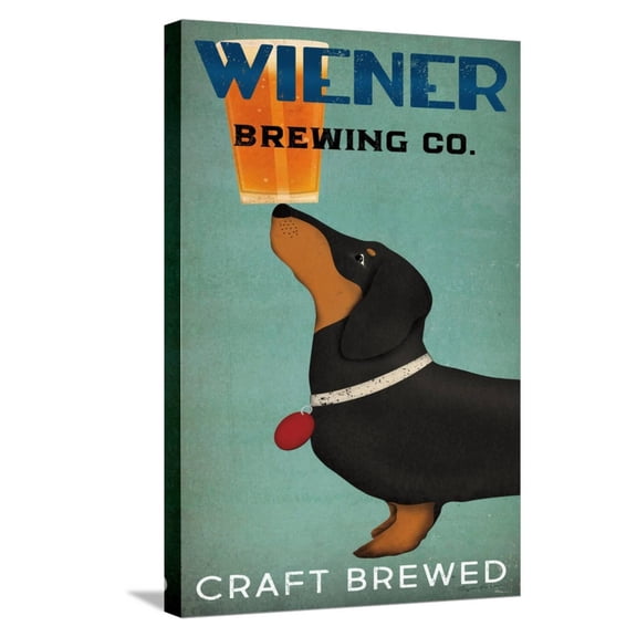 Art.com Wiener Brewing Co Stretched Canvas Print Wall Art by Ryan Fowler, 16" x 24"