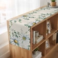 thumbnail image 6 of Table Runners 72 Inches Long Dress Scarves, Daisy Eucalyptus Leaves Farmhouse Kitchen/Dining Table Runner, Coffee Tablerunners, Rustic Weeping Botanical Linen 14x72 Inch, 6 of 9