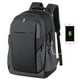 thumbnail image 1 of Mochila para portátil de 17 pulgadas Bolsa de viaje de negocios impermeable con puerto de carga USB Abanopi Negro, 1 of 7