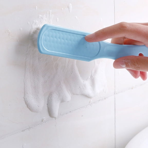 Small Cleaning Brush, Shoe Cleaning Brush, Clothes Scrubbing Brushes, Household Cleaning Tools for Bathroom, Kitchen, Home (Blue 6.6x1.3inch)