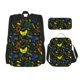 thumbnail image 1 of Disketp Game Play Mochila Estampada de Gran Capacidad con Lonchera y Estuche, Set de 3 Piezas para Estudiantes, 1 of 7